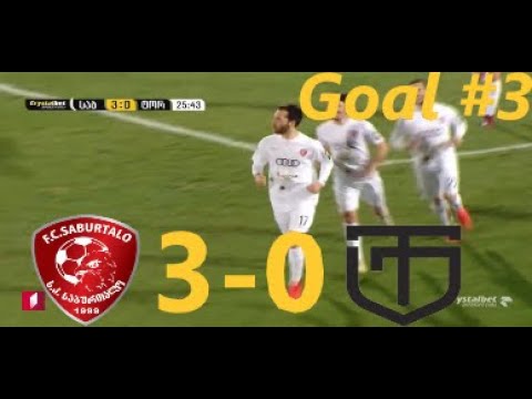 Saburtalo vs Torpedo 3-0 Goal #3 Giorgi Diasamidze (Erovnuli Liga Round 4) 15/03/2019